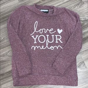 Woolly Threads love your melon sweatshirt
